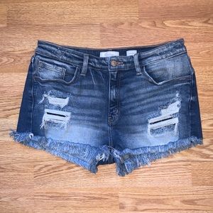 Distressed Jean Shorts